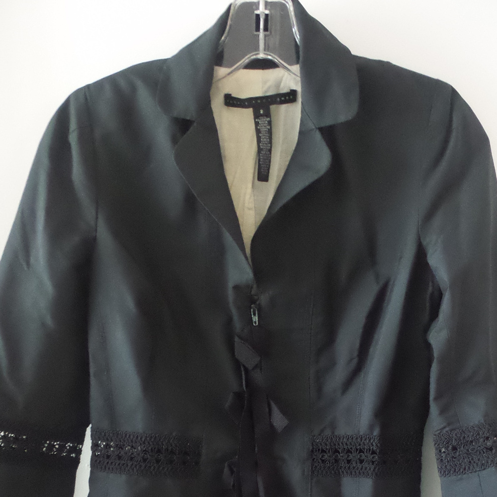Robert Rodriguez Black Lightweight Jacket Sz 2